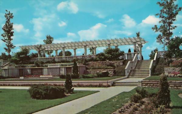 Francis Park Stairs Steps Gardens Flowers Lansing (newer photo)